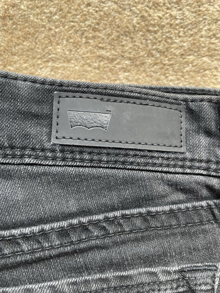 Womens Levis Jeans 511 W 26 L 30 Slim Fit Black Denim Red Tab C16