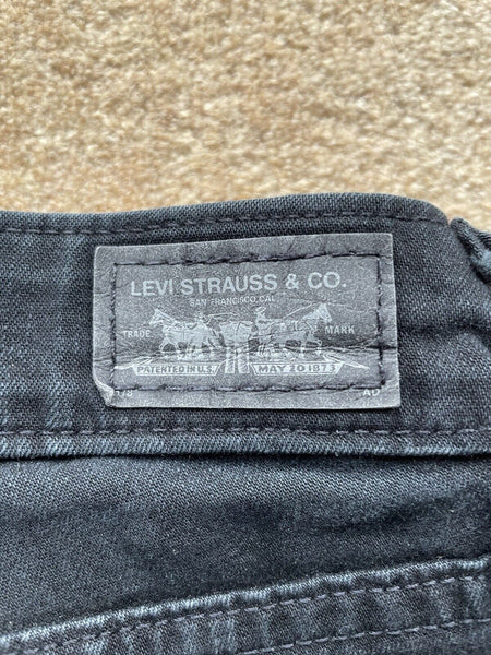 Womens Levis Jeans Skinny Legging W 30 L 32 Black Denim Red Tab C15