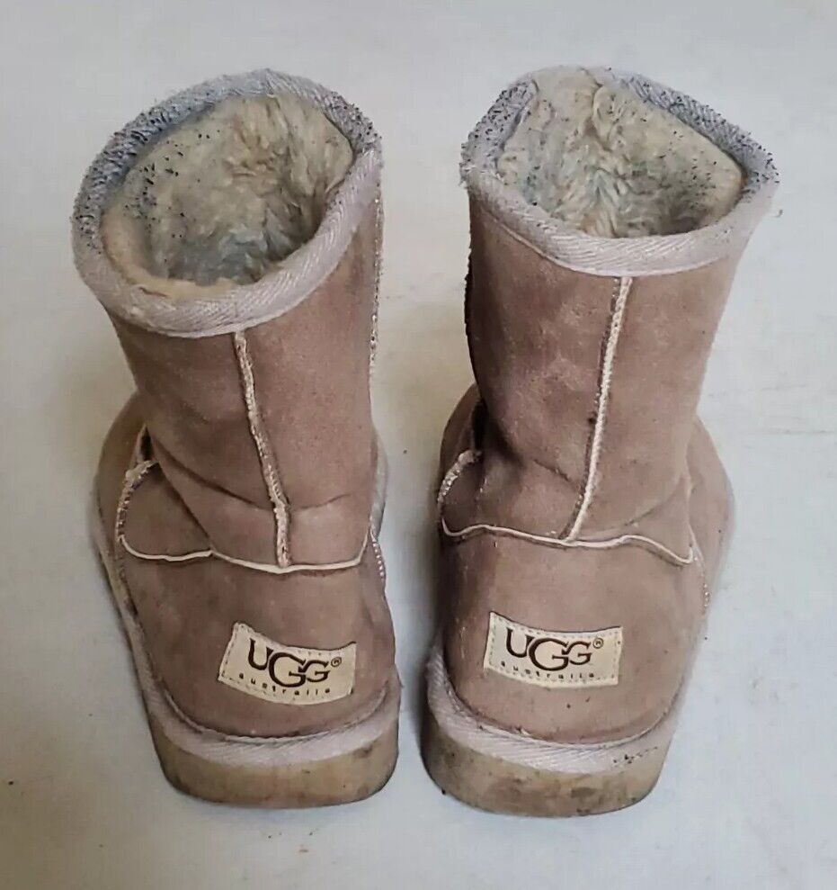 UGG Boots Classic Short Wheat Suede Shearling Lined Uk 3.5 Eu 36.5 Vintage Y2K