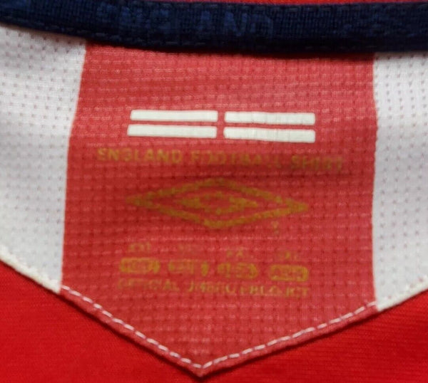 England Football Shirt Jersey Mens XXL Season 2006 2008 Umbro Away Red