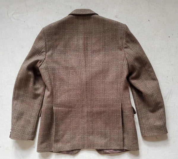 Hardy Aimes Hepworths Jacket Blazer Mens 40 Green Wool Window Pane Check