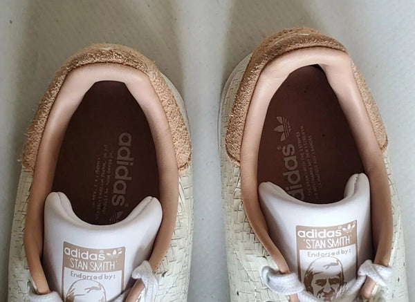 ADIDAS Stan Smith Womens Uk 6 Eu 39 White Striated Leather Pink Suede