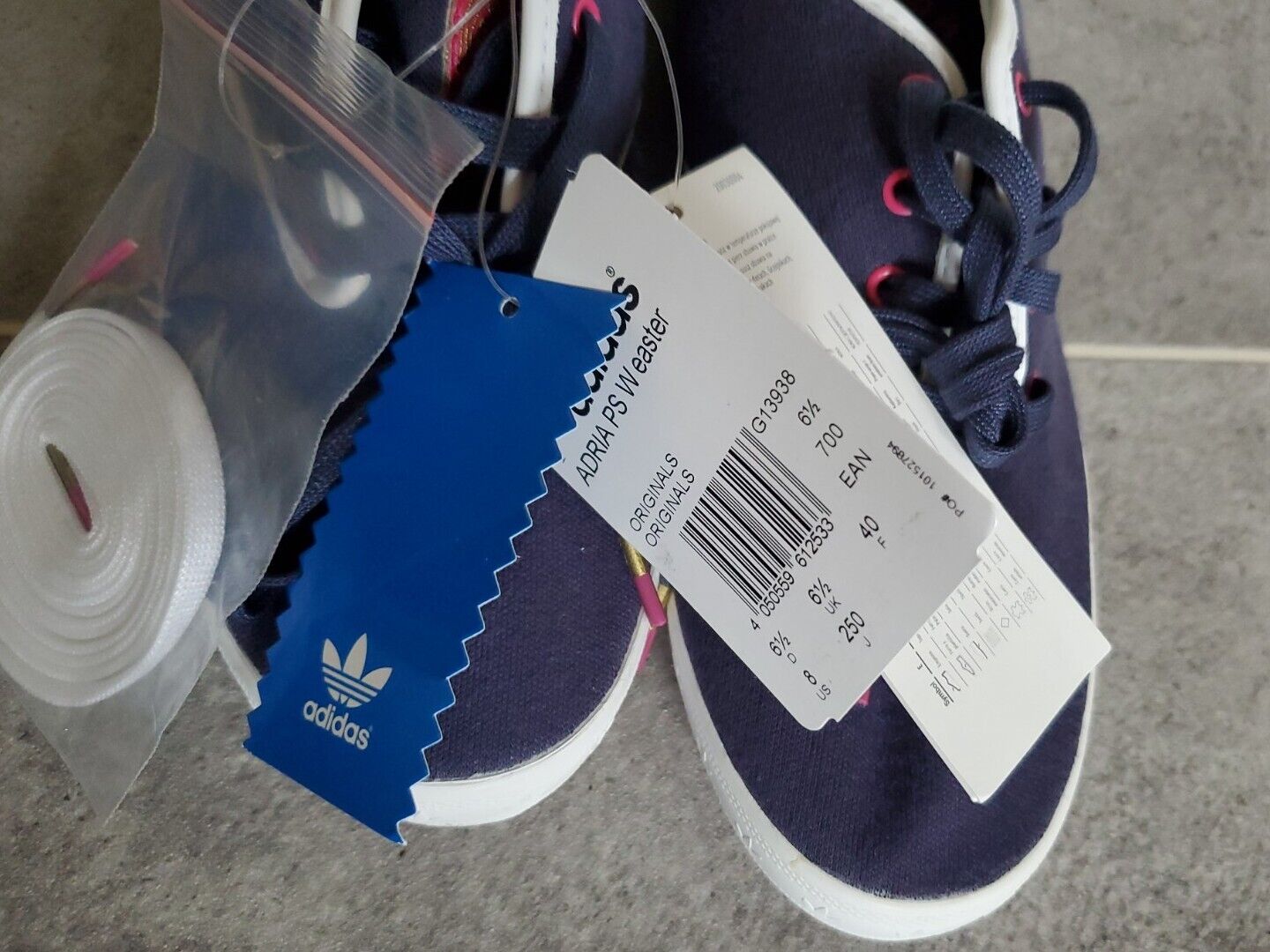 Adidas Womens ADRIA PS W Trainers UK 6.5 Navy Blue