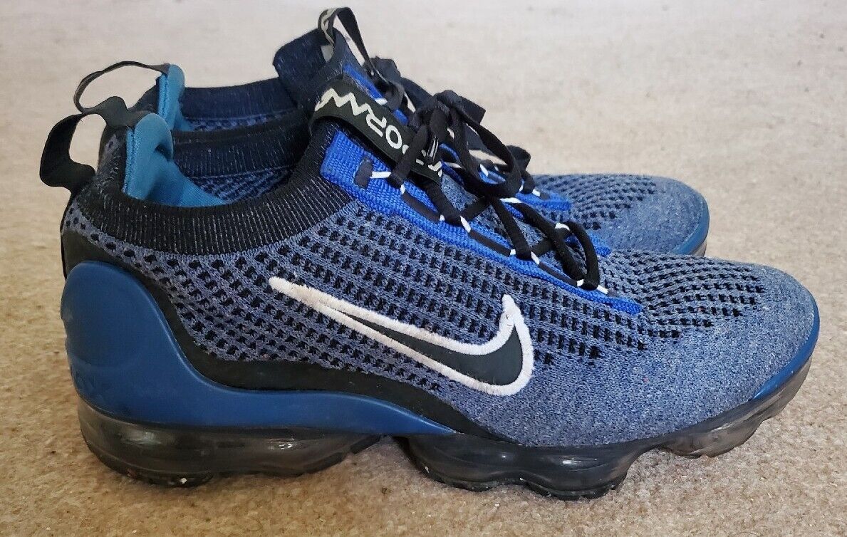 NIKE AIR VAPORMAX TRAINERS UK 5 EU 38 2021 Flyknit GS Game Royal DB1550 402