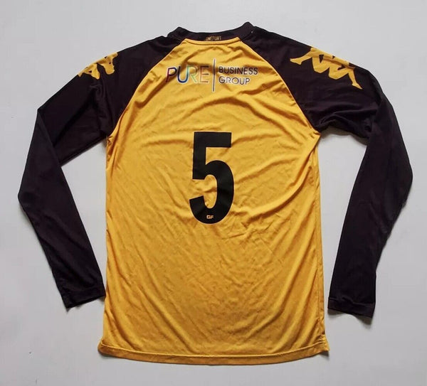 SOUTHPORT FC Shirt Jersey No. 5 Player Worn Long Sleeve Vintage  Mens S Kappa