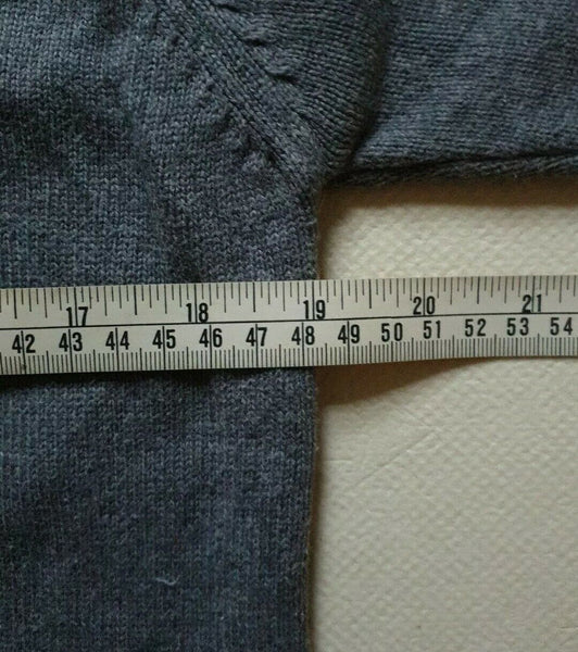GANT Jumper Sweater Mens S Reg Fit Charcoal Grey Cotton V Neck