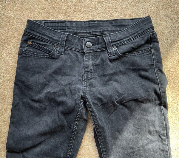 Womens Levis Jeans 511 W 26 L 30 Slim Fit Black Denim Red Tab C16