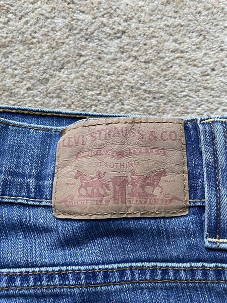 Womens Levis Jeans 511 W 29 L 34 Blue Denim Red Tab C13
