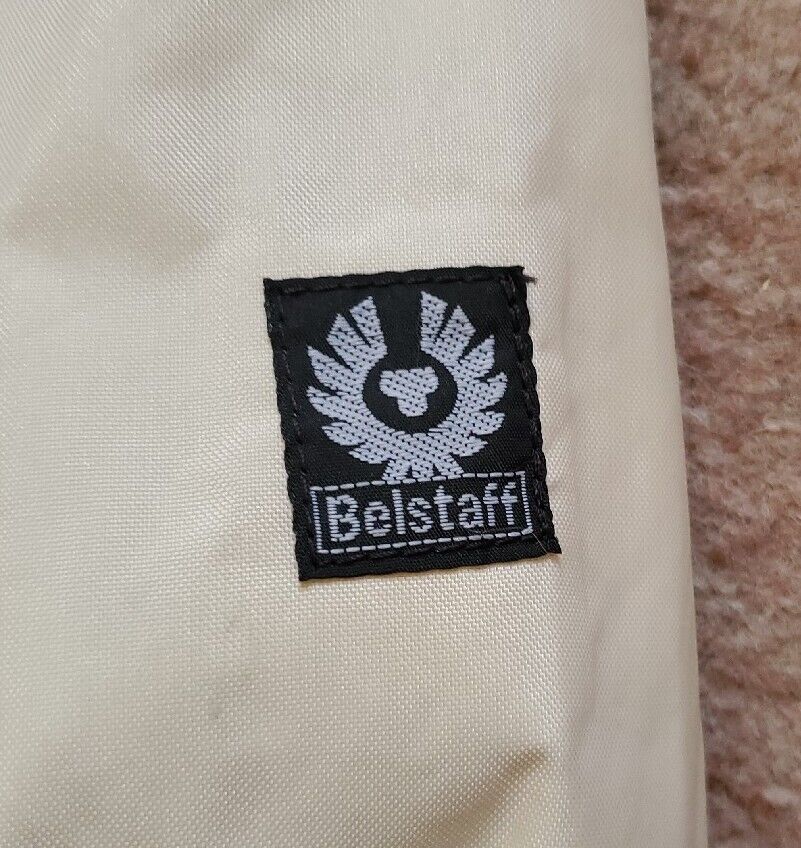 Belstaff Jacket Rallymaster 350 Pro Womens Size M 42 Ivory Nylon Motorcycle