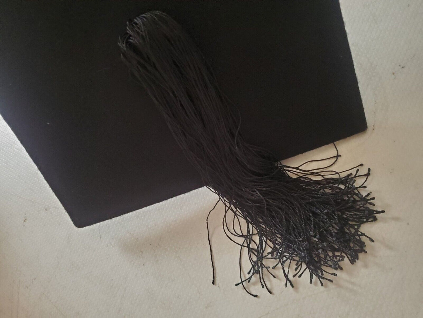 Ravenscroft Willis Mortar Board Black Wool Graduation Size 6 7/8 - Worn Once