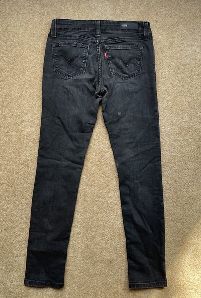 Womens Levis Jeans 511 W 26 L 30 Slim Fit Black Denim Red Tab C16