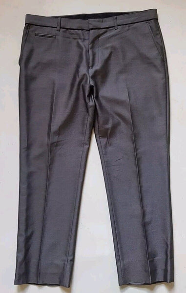 Suit By Taylor Wright Mens Jkt 44 Trs W36 Regular Fit Gunmetal Grey Worn Once