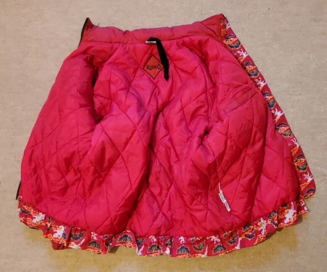 Vintage Rodeo Ski Suit Womens L Jacket Salopettes Gloves Pink Mint Condition