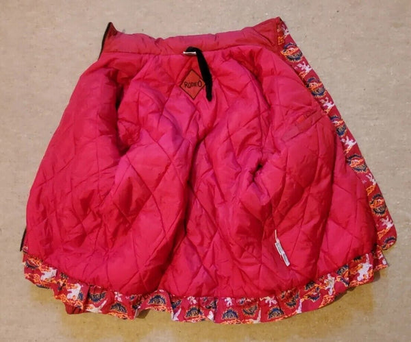 Vintage Rodeo Ski Suit Womens L Jacket Salopettes Gloves Pink Mint Condition