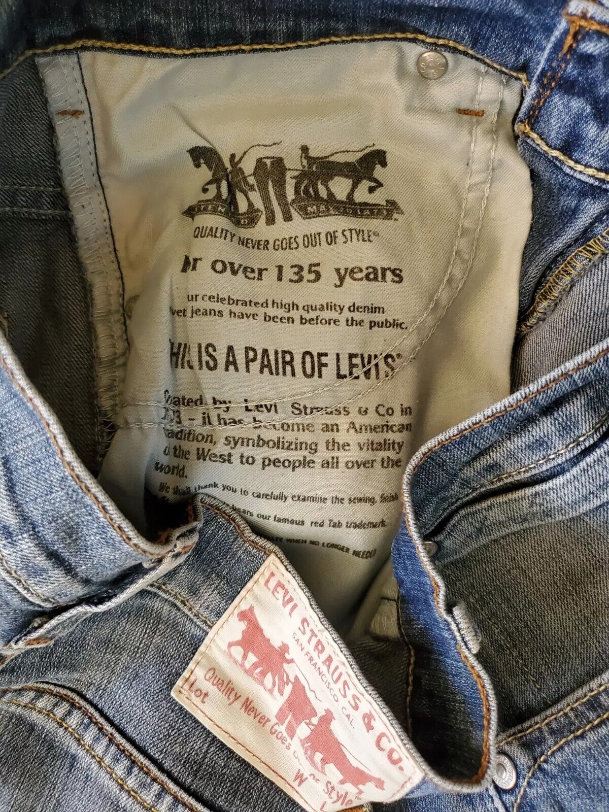 LEVIS 273 Jeans Mens W 29 L 32 vintage straight slim fit blue denim red tab