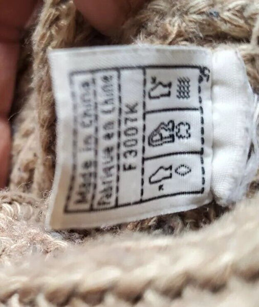 UGG Boots Classic Cardy Knit Sweater Sock Wheat Womens Uk 4 - Read Description