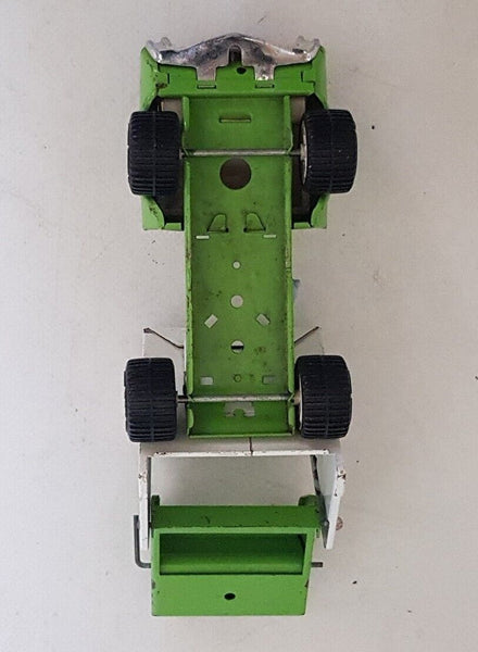 TONKA Garbage Truck 1970's Vintage Trash Truck Dustbin Cart Green White