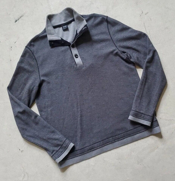 HUGO BOSS Jumper Sweatchort Mens M Grey High Collar