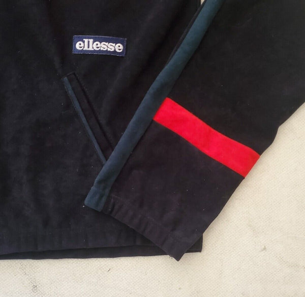 For The Casua-84 Only! Ellesse Italia Tracksuit Vintage 1970's Sample Black