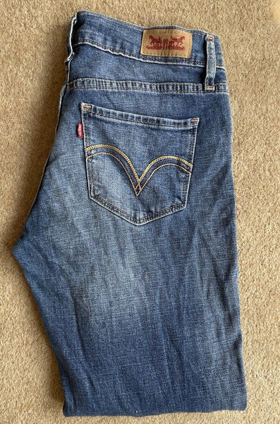 Womens Levis Jeans 542 Skinny W 26 L 32 Blue Denim Red Tab C4