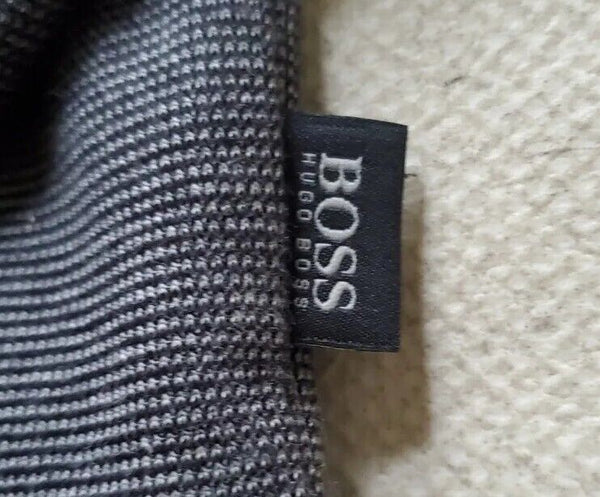 HUGO BOSS Jumper Sweatchort Mens M Grey High Collar