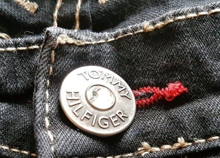 Womens TOMMY HILFIGER JEANS W 29 L 34 Slim Fit Black No. 59
