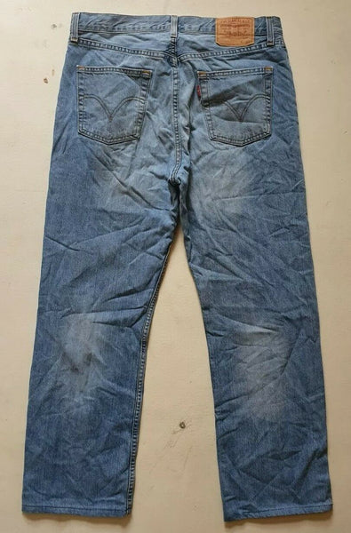 LEVIS 751 JEANS Mens 34 L 28 VINTAGE BLUE DENIM RED TAB CLASSIC FIT no 7