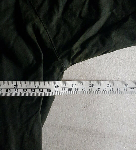 ON TIME Wax Jacket Coat Mens XL Green Waxed Cotton Vintage Made In UK (58)