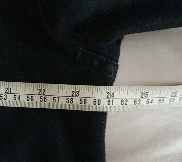 WESC Denim Trucker Jacket Black Mens L Womens XL RRP £130 Social Justice