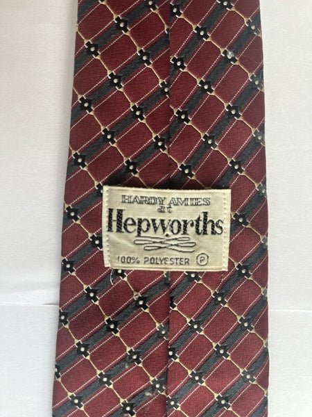 VINTAGE  HEPWORTHS TIE Made in England Genuine 1970's