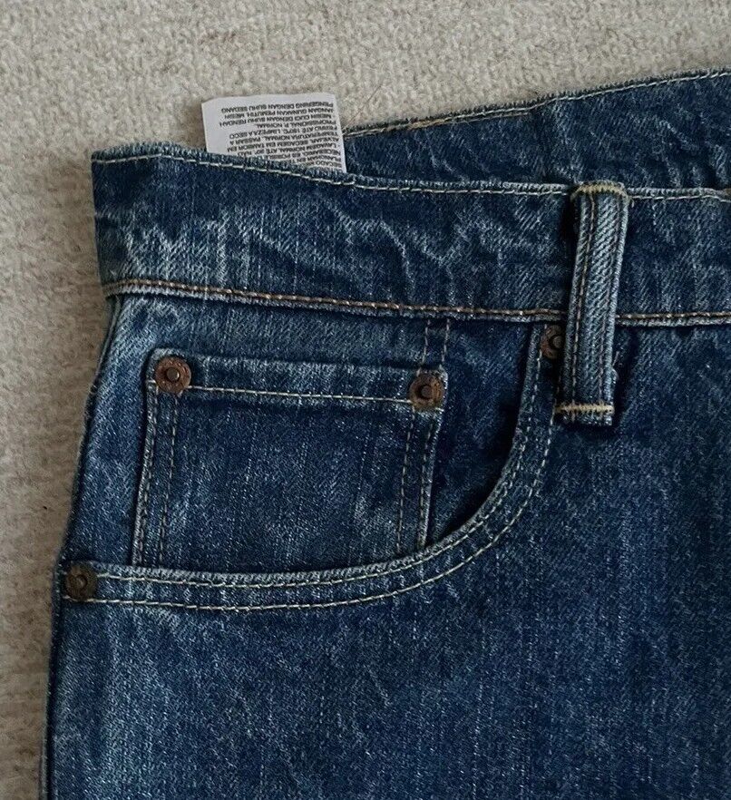 LEVIS 520 JEANS Mens W 28 L 32 vintage blue denim red tab slim fit A68