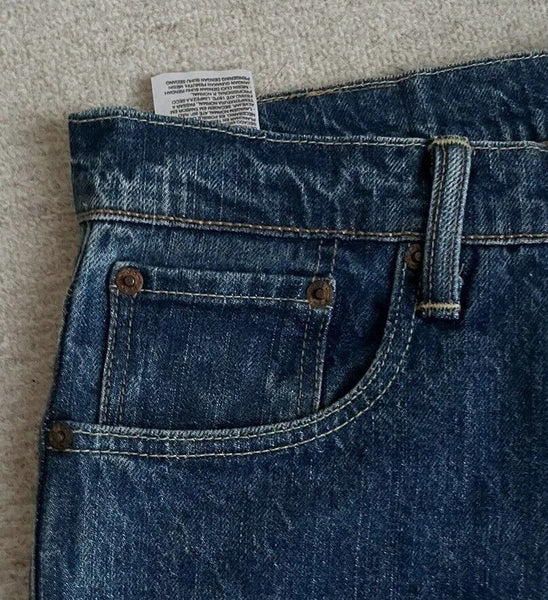 LEVIS 520 JEANS Mens W 28 L 32 vintage blue denim red tab slim fit A68