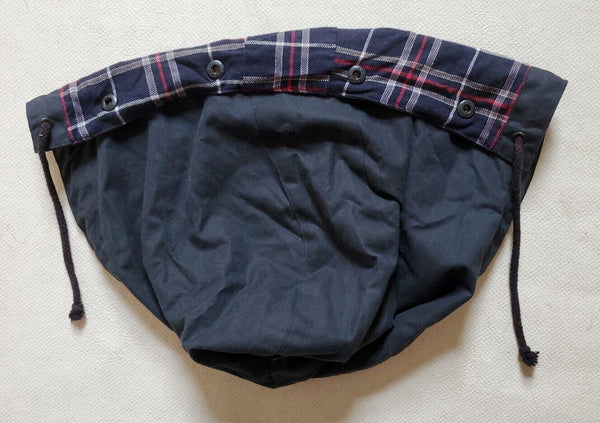ORVIS WAX HOOD ONE SIZE NAVY BLUE Made in UK