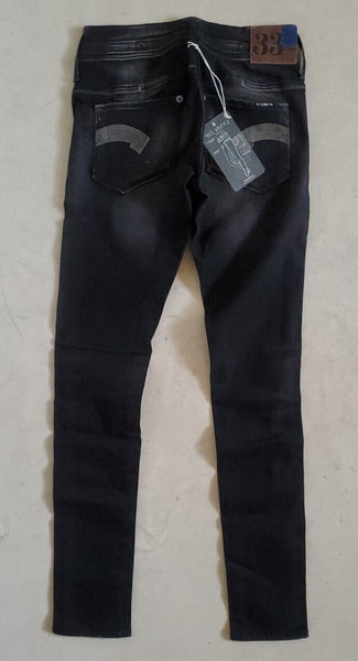 Womens G-STAR RAW Jeans Cooper Skinny 27 x 32 Black Stretch No 17