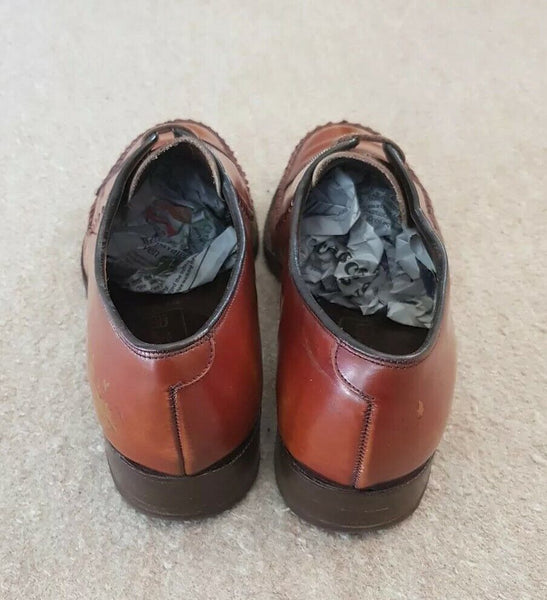 MENS BARKER SHOES PITNEY DERBY Mens UK 6.5 EU 40 Brown Leather Handmade RRP £200