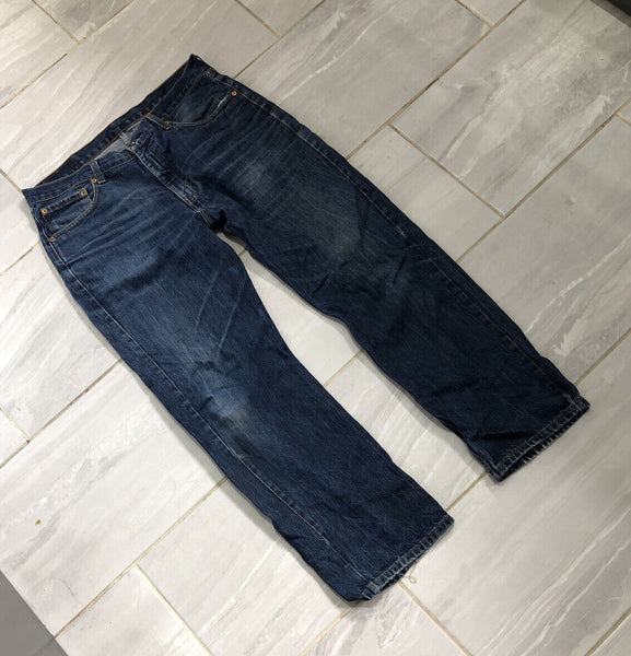 LEVIS 751 Jeans Mens W 36 L 30 Straight Fit Blue Denim No 720