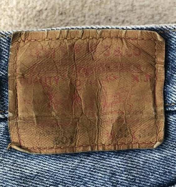 LEVIS 501 Jeans W 33 L 34 Blue Denim Regular Fit Red Tab No 1311