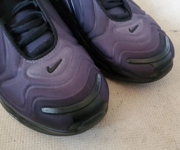 NIKE Air Max 720 GS Trainers Sneakers Womens UK 4.5 EU 37.5 All Black MINT