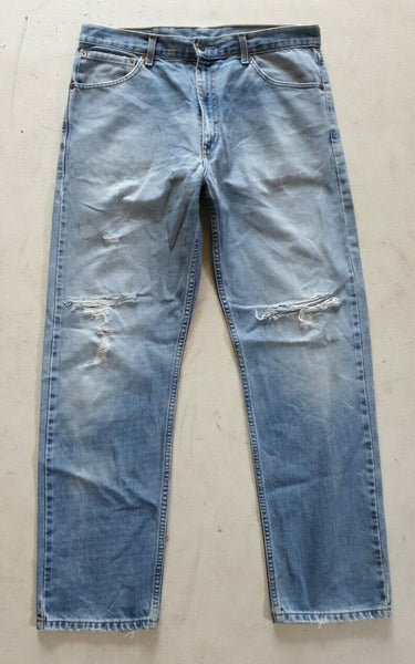 LEVIS 521 Jeans Mens W 36 L 31 Vinyage Blue Denim Red Tab Regular Fit No 165