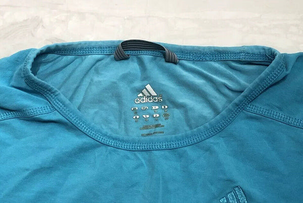 ADIDAS Womens Tshirt Turquoise Size Uk 10