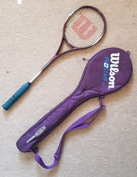 Wilson Prostaff 420 Squash Racket with Case Purple Graphite Mid Size