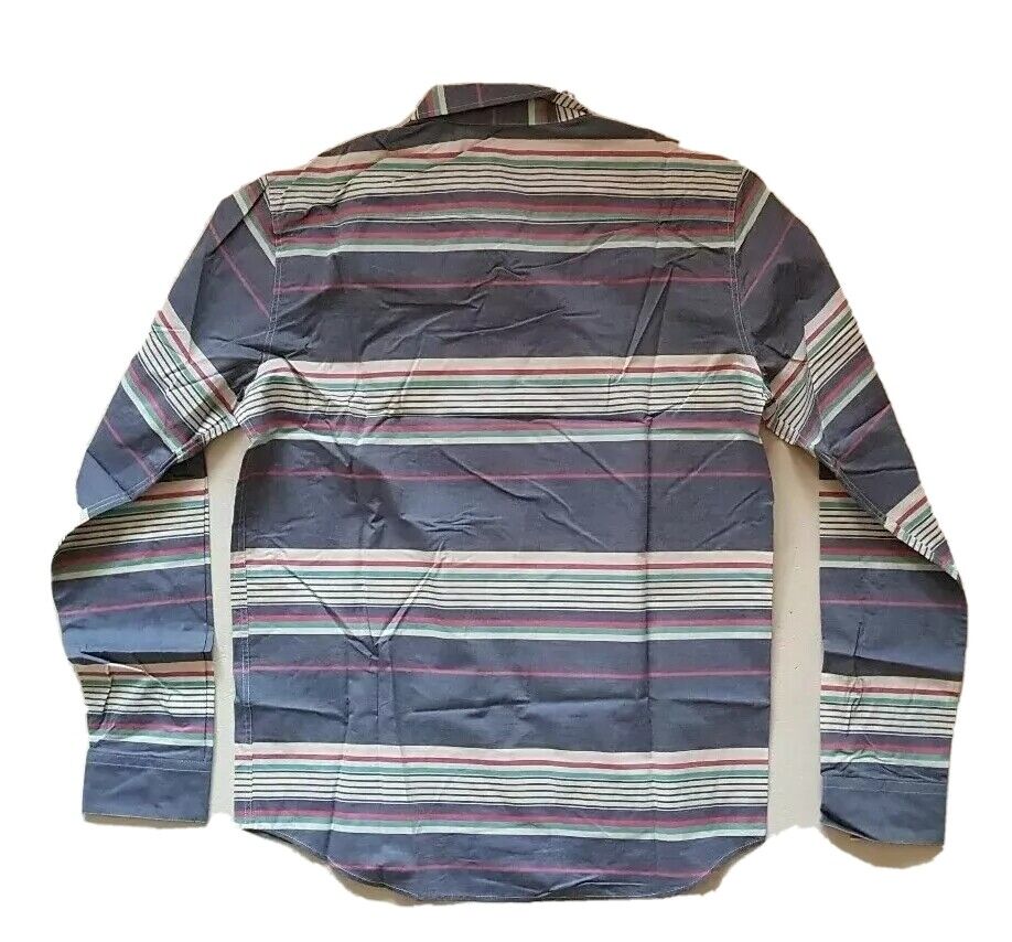 MAKIA SHIRT Mens S Blue Stripes