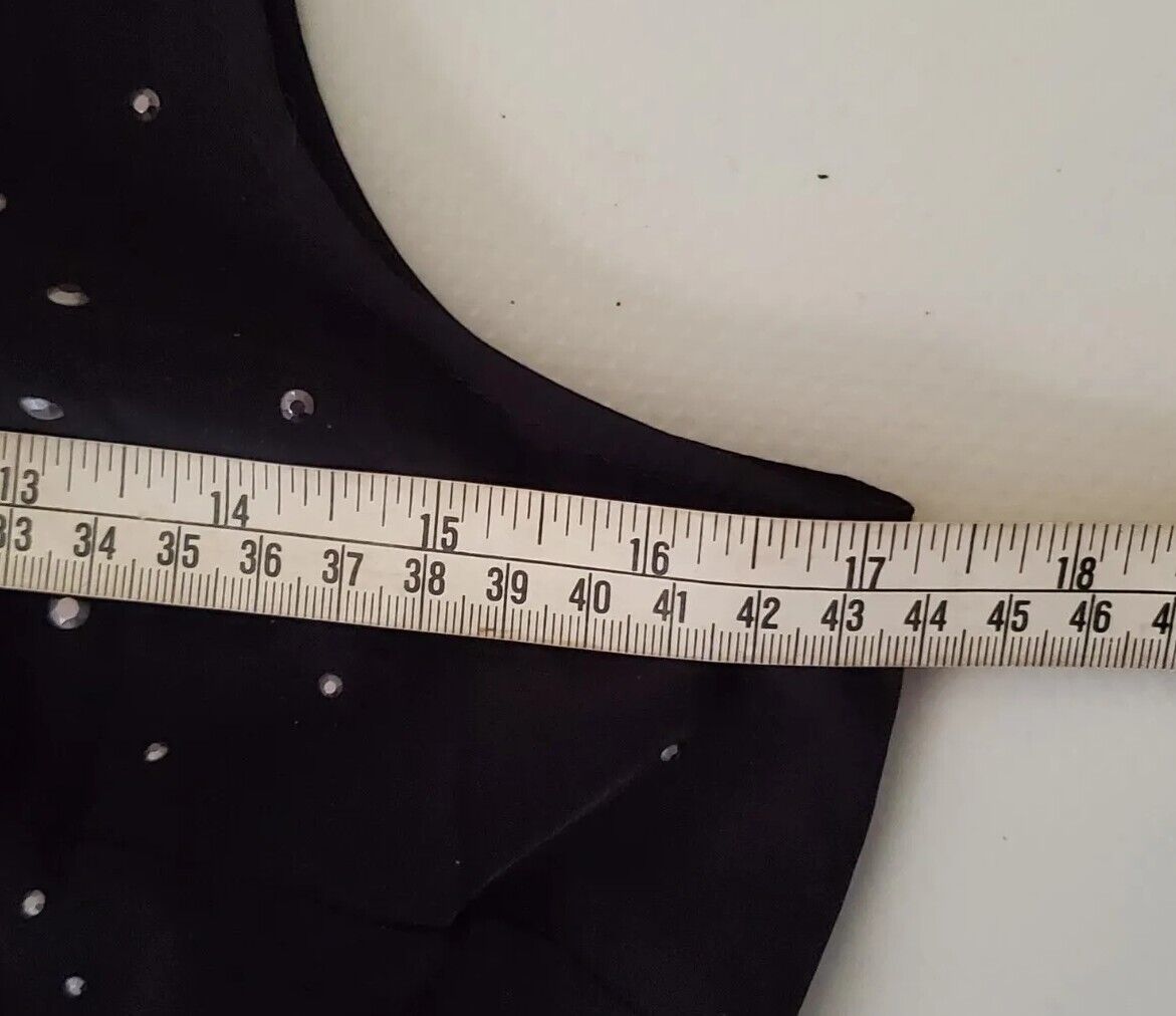 ARMANI EXCHANGE Jumpsuit Womens UK 8 Black Elasticated Waist Silver Studs New