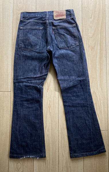 LEVIS 525 JEANS W 28 L 29 VINTAGE BLUE DENIM RED TAB BOOTCUT FIT (197)