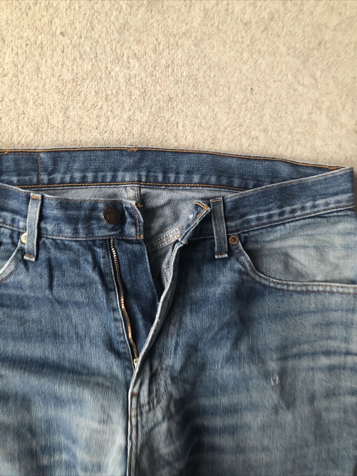 LEVIS 581 Jeans W 33 L 30 Blue Denim Regular Fit Red Tab No 1305