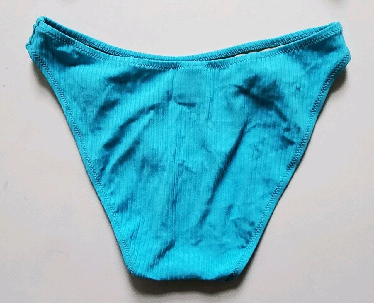 LACOSTE Bikini Swimsuit 2 Piece Size M Spellout Turquoise Blue New With Pouch