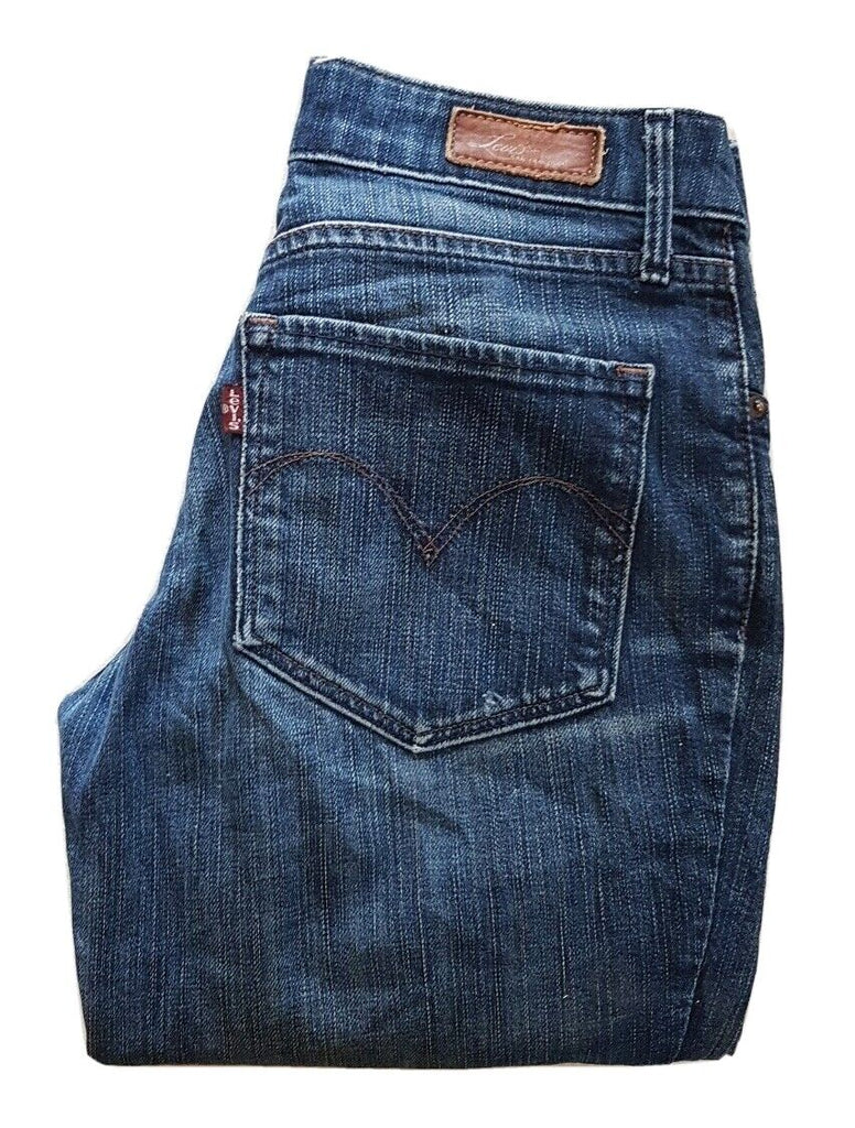 Womens Levis Jeans Slim Fit San Francisco W 26 L 28 Blue Denim No.176 Save The Robot