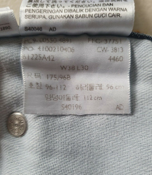 LEVIS 550 Jeans Mens W 38 L 29 Classic Fit Blue Denim No 60