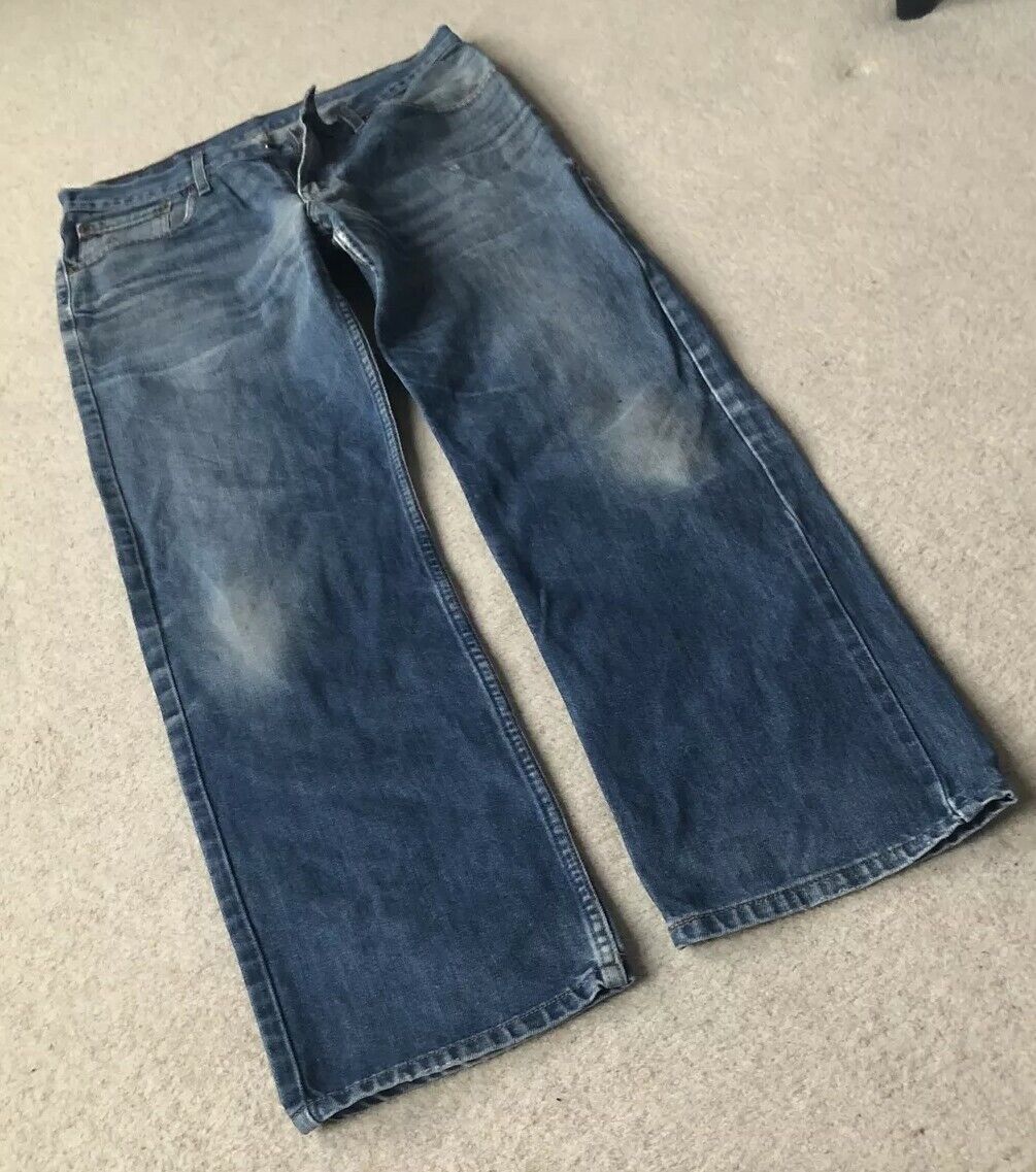 LEVIS 581 Jeans W 33 L 30 Blue Denim Regular Fit Red Tab No 1305