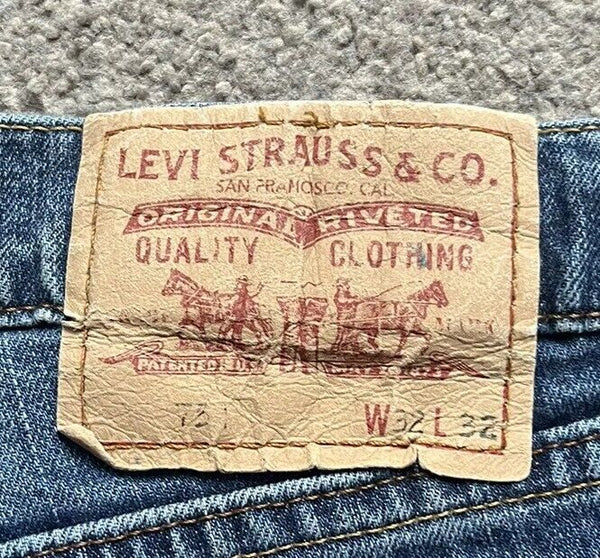 LEVIS 751  JEANS Mens W 32  L 32 vintage blue denim red tab regular fit A62
